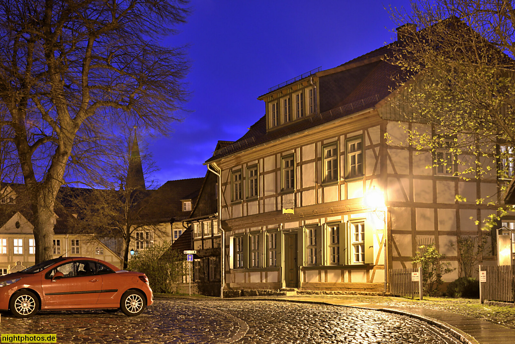 Wernigerode. Fachwerkbau am Oberpfarrkirchhof 1