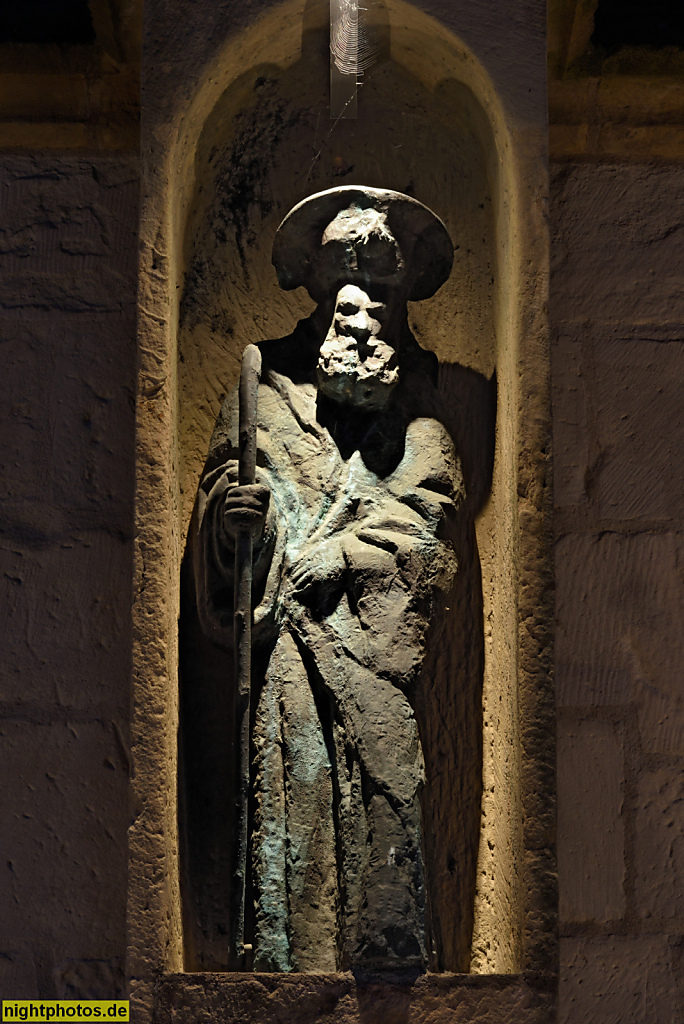 Goslar. Katholische St. Jakobi Kirche erbaut im 11. Jahrhundert als frühromanische Pfeilerbasilika. Umbau zur Hallenkirche 1506-1512. Konche mit Apostel Jacobus