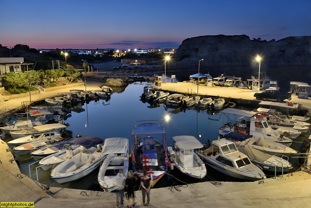 Griechenland Rhodos Kolymbia Hafen. Marina