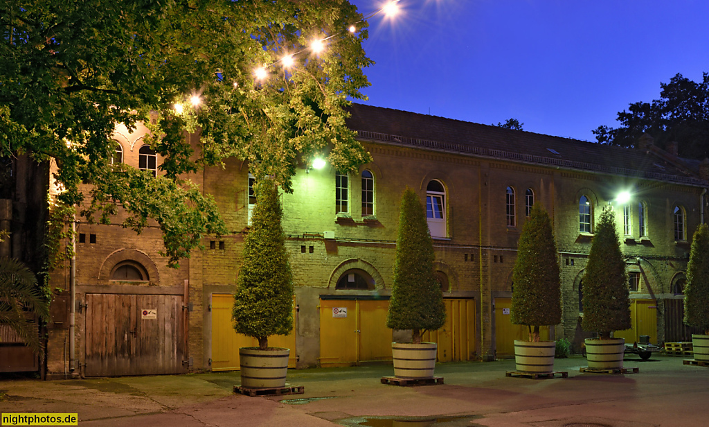 Berlin Neukölln Baumschulenweg. Baumschule Späth. Remise mit ehemaligem Pferdestall erbaut ab 1874. Späthstrasse 80-81