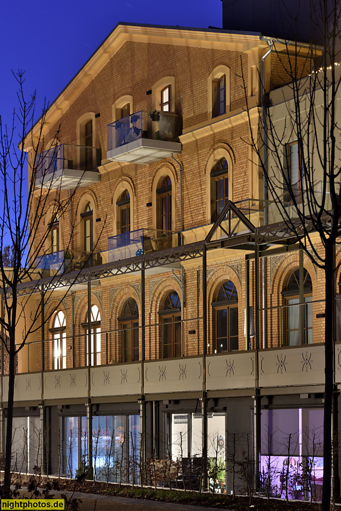 Berlin Grünau. Seniorenresidenz VILVIF Haus Venezia. Erbaut 1874-1875 als Gesellschaftshaus mit Veranstaltungssaal und Gartenrestaurant. Sanierung und Umbau 2020-2023 durch Terragon. Regattastrasse 167