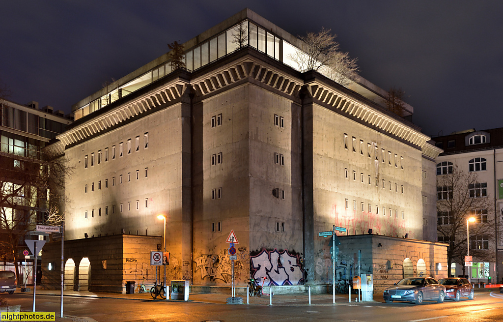 2024-02-16 07 Berlin Mitte. Sammlung Boros zeitgenössischer Kunst. Erbaut 1941-1942 von Karl Bonatz als Reichsbahn-Bunker für d Bahnhof Friedrichstraße. Albrechtstrasse 24 Reinhardtstrasse 20