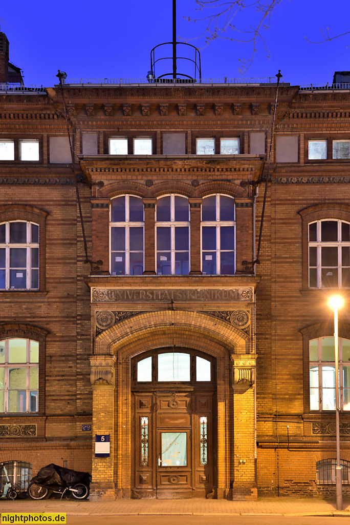 Berlin Mitte. Spandauer Vorstadt. Technische Abteilung der Humboldt-Universität. Erbaut 1878-1883 von Gropius & Schmieden als Verwaltungsgebäude des Universitäts-Klinikum. Saniert 2023-2024 von Burckhardt Architektur. Ziegelstrasse 5-9