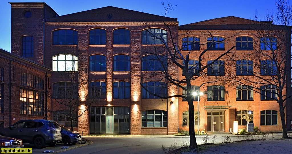 Berlin Wilhelmsruh. Pankow-Park. Erbaut 1907 als Kabelhalle der Bergmann Elektrizitätswerke. Ab 1949 Bergmann-Borsig. Hertzstrasse 67