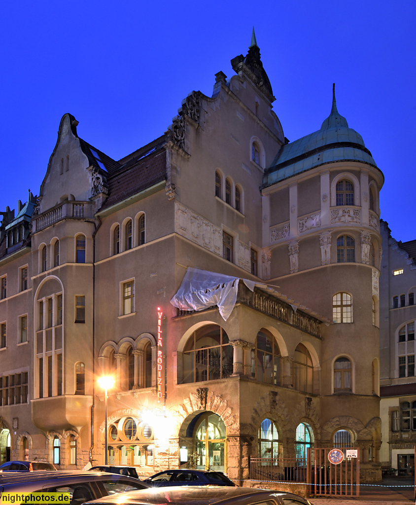 Berlin Prenzlauer Berg. Villa Groterjahn. Erbaut 1905-1907 von den Architekten Georg Rathenau und Friedrich August Hartmann. Neoromanisch. Milastrasse 2