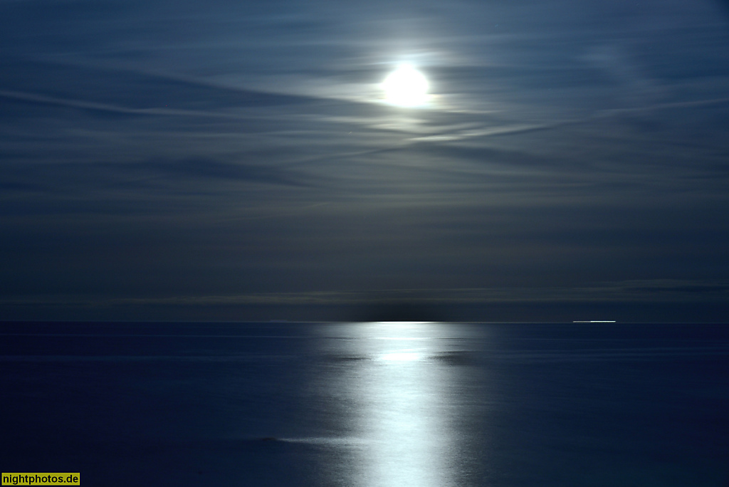 Playa d'Aro. Vollmond an der Cala Rovira