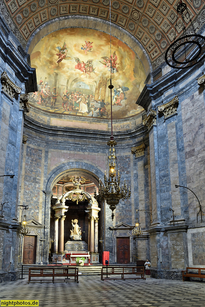 Girona. Basilica de Sant Feliu. Erbaut 12.-17. Jahrhundert. Kapelle San Narciso mit Schrein für Heiligen Narcissus von Girona