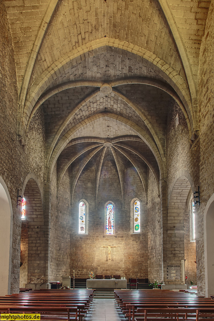 Sant Feliu de Guixols. Monasterio de San Felíu de Guixols erbaut als Benediktinerkloster im 10. Jahrhundert. Parròquia de la Mare de Déu dels Àngels