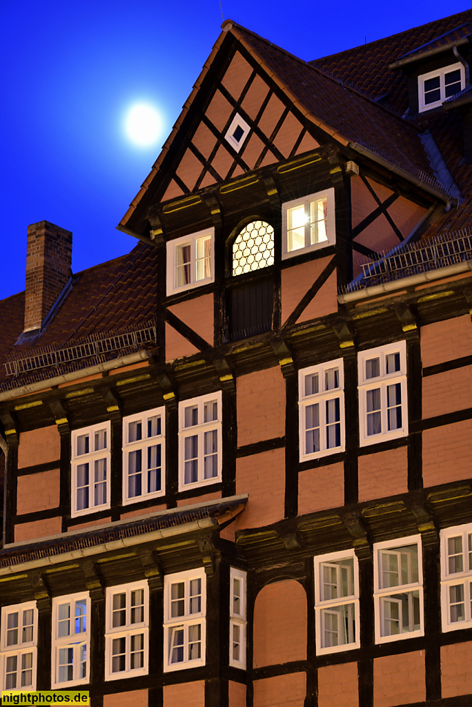 Quedlinburg. Hotel Theophano seit 1993. Erbaut 1668 von Zimmerermeister Hans Reule als Kaufmannshaus in Fachwerk. Gildehaus der Lohgerber 1763-1808. Markt 13