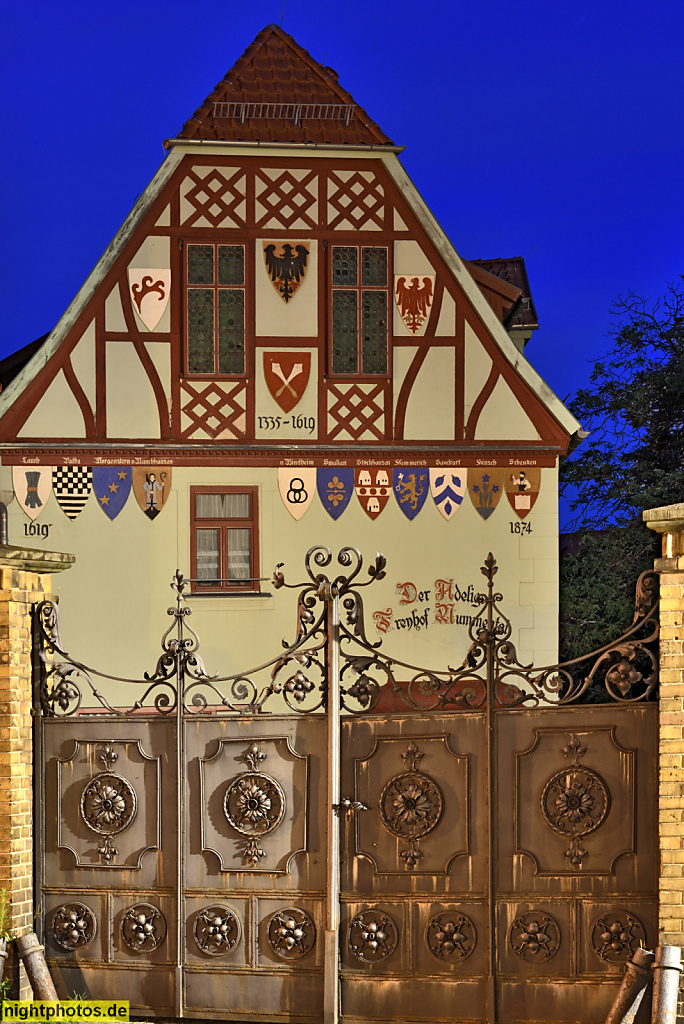 Quedlinburg. Wohnhaus erbaut 1795 als Remise des ehemaligen Freihofs Mummental in Fachwerk. Mummental 1a