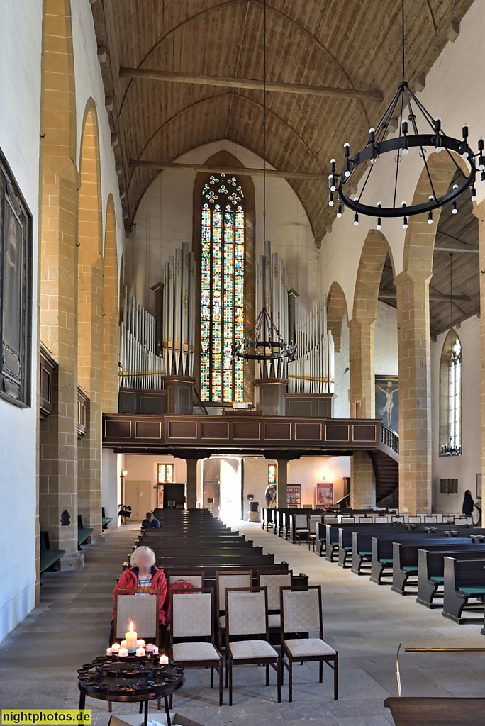 Erfurt. Augustinerkloster. Klosterkirche. Erbaut ab 1276-1518. Wiederaufbau 1946-1957. Restauriert 2000-2003. Orgel erbaut 1938 von E. F. Walcker und Cie