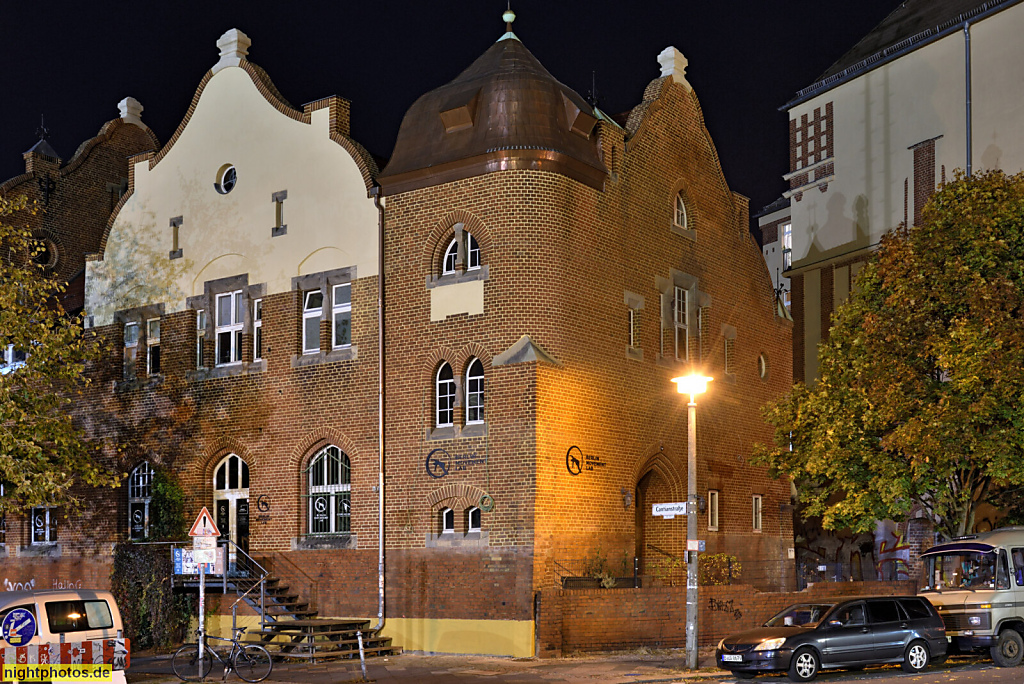 Berlin Prenzlauer Berg. Berlin Movement Lab. Ehemaliges Wirtschaftsgebäude der Groterjahn-Brauerei. Erbaut 1896-1897 von Ernst Jacob. Klinker. Ziegelfassade. Milastrasse 4