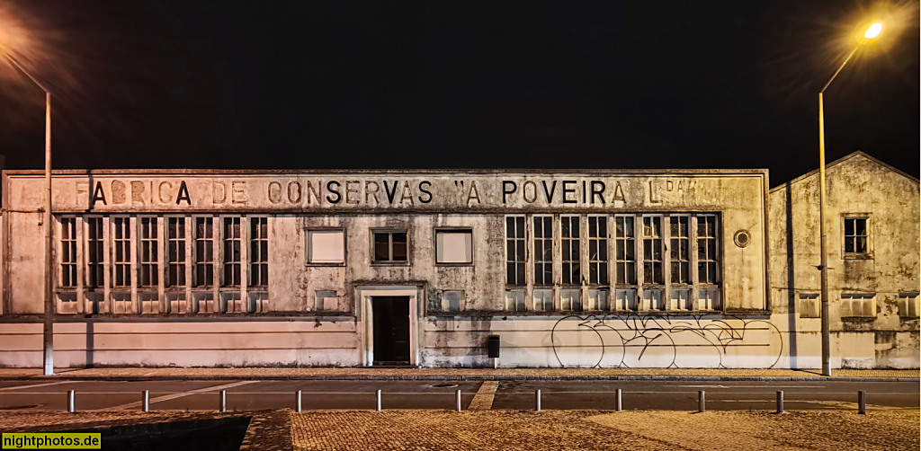 Póvoa de Varzim. Ehemalige Fabrica de Conservas a Poveira. Gegründet 1938 in Nachfolge einer französischen Fabrik von 1920. Rua da Caverneira