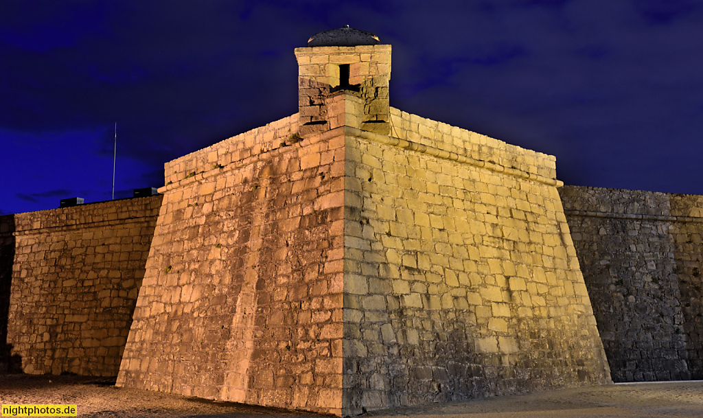 Vila do Conde. Fort São João Baptista. Erbaut 1570-1641 für Duke of Guimarães Dom Duarte von Filipe Terzi. Avenida do Brasil