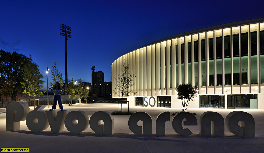 Póvoa de Varzim. Arena Póvoa. Erbaut 2020-2025 von Architekt Rui Bianchi und VHM Architekten. Veranstaltungsort. Avenida Vasco da Gama