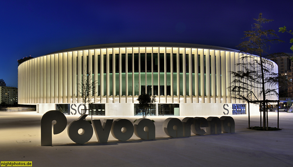 Póvoa de Varzim. Arena Póvoa. Erbaut 2020-2025 von Architekt Rui Bianchi und VHM Architekten. Veranstaltungsort. Avenida Vasco da Gama