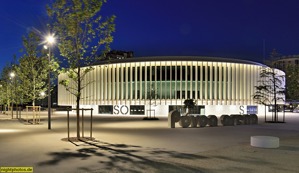 Póvoa de Varzim. Arena Póvoa. Erbaut 2020-2025 von Architekt Rui Bianchi und VHM Architekten. Veranstaltungsort. Avenida Vasco da Gama