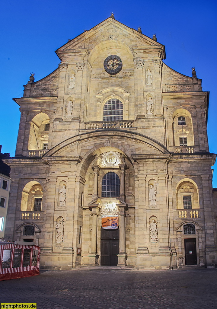 Bamberg. St. Martin. Martinskirche. Katholisch. Erbaut 1686-1693 von Georg und Leonhard Dientzenhofer in fränkischem Barock. Saniert 2013-2016