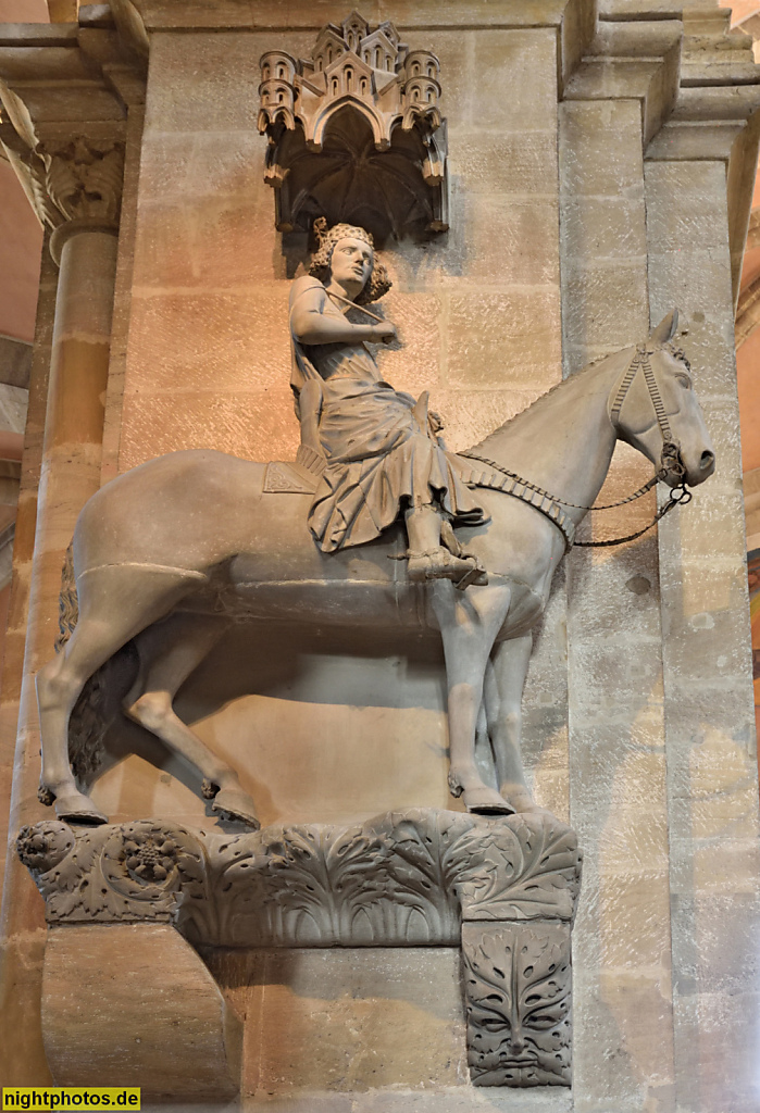 Bamberger Dom St. Peter und St. Georg. Erbaut 1203-1237 für Bischof Eckbert von Andechs-Meranien. Bamberger Reiter erschaffen 1235