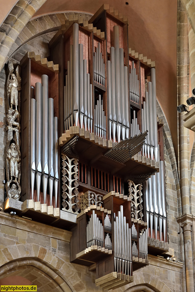 Bamberger Dom St. Peter und St. Georg. Erbaut 1203-1237 für Bischof Eckbert von Andechs-Meranien. Orgel erbaut 1976 von Fa. Rieger