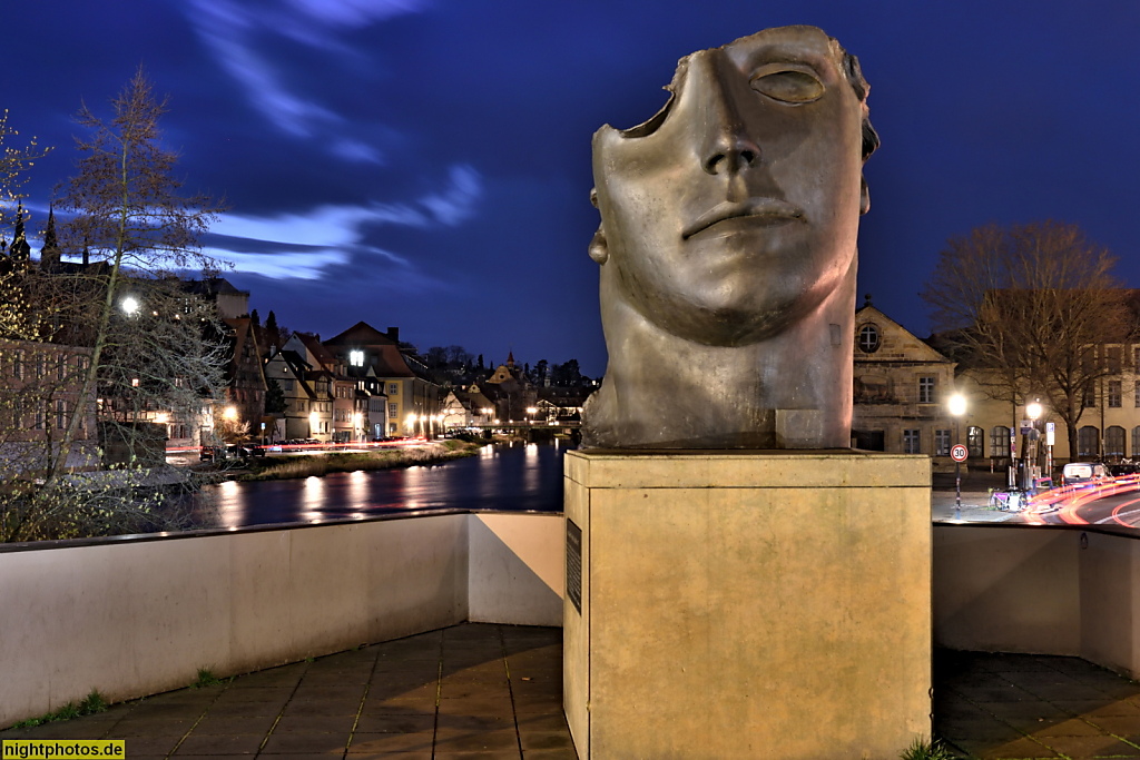 Bamberg. Untere Brücke. Plastik 'Centurione 1' von Igor Mitoraj 1987