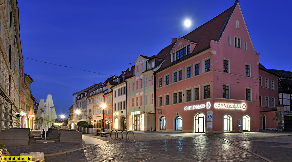 Naumburg. Jakobsstrasse bei Vollmond