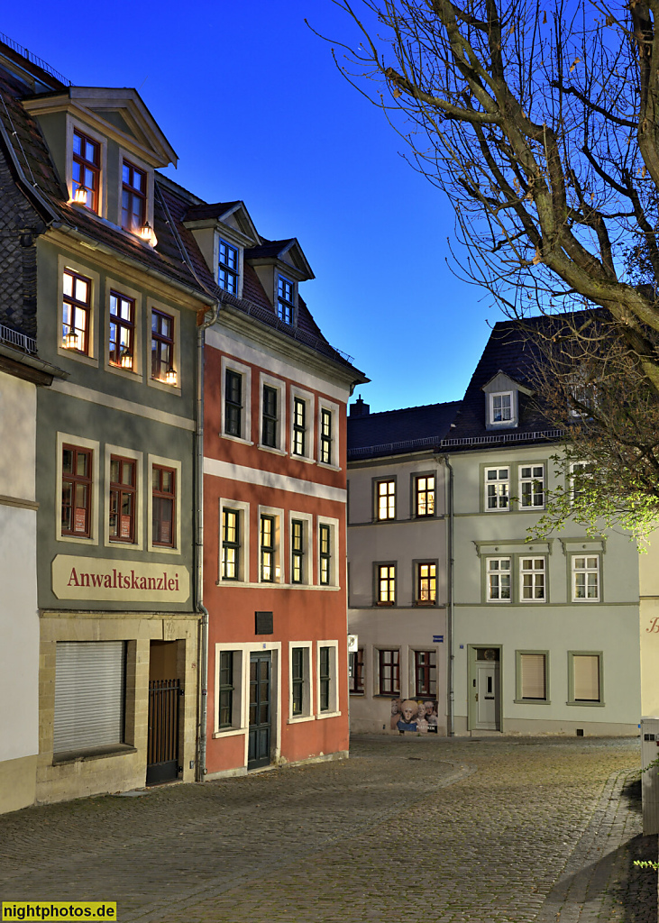 Naumburg. Strassenszene Altstadt Steinweg